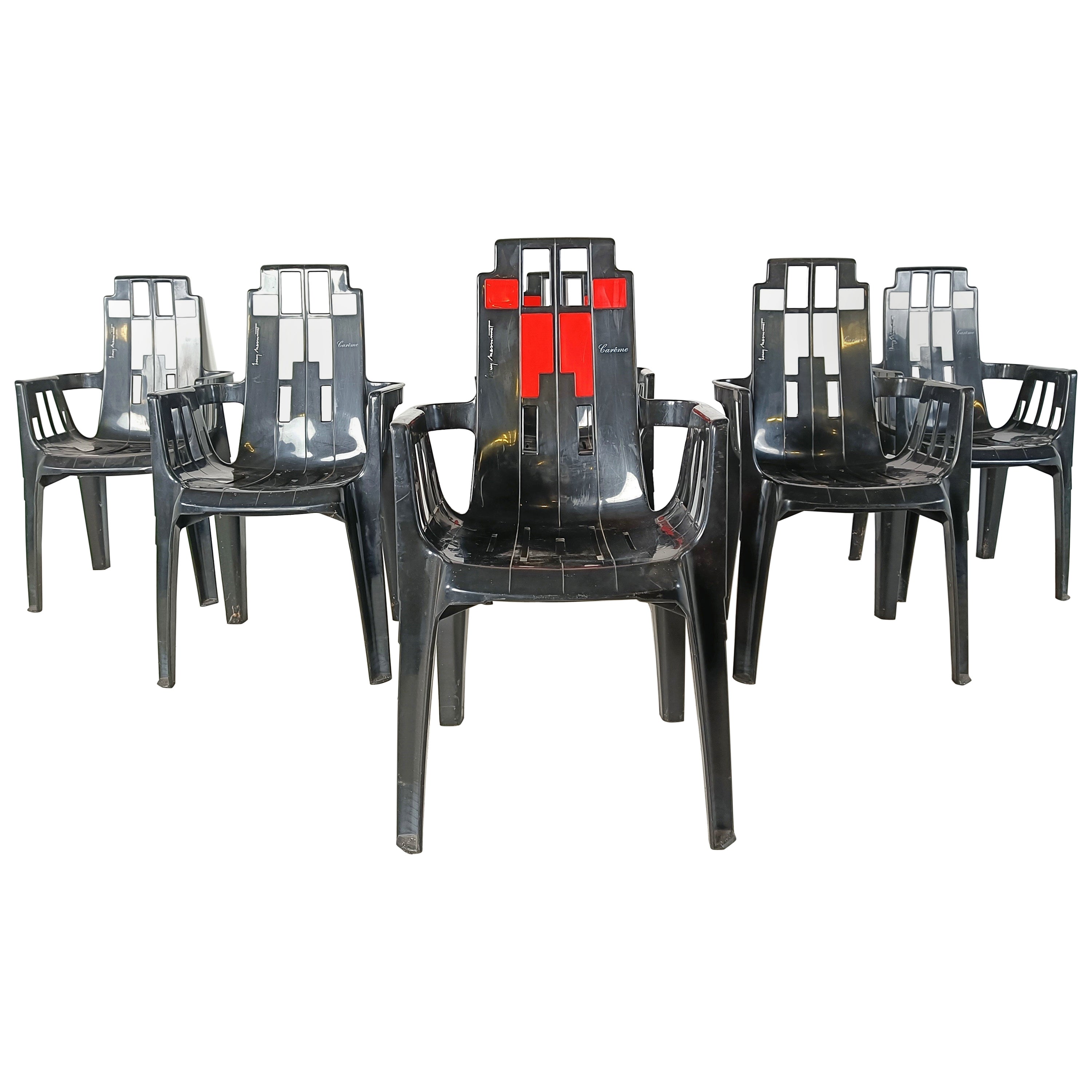 Sillas Boston de Pierre Paulin para Henry Massonnet, 1988, lote de 6