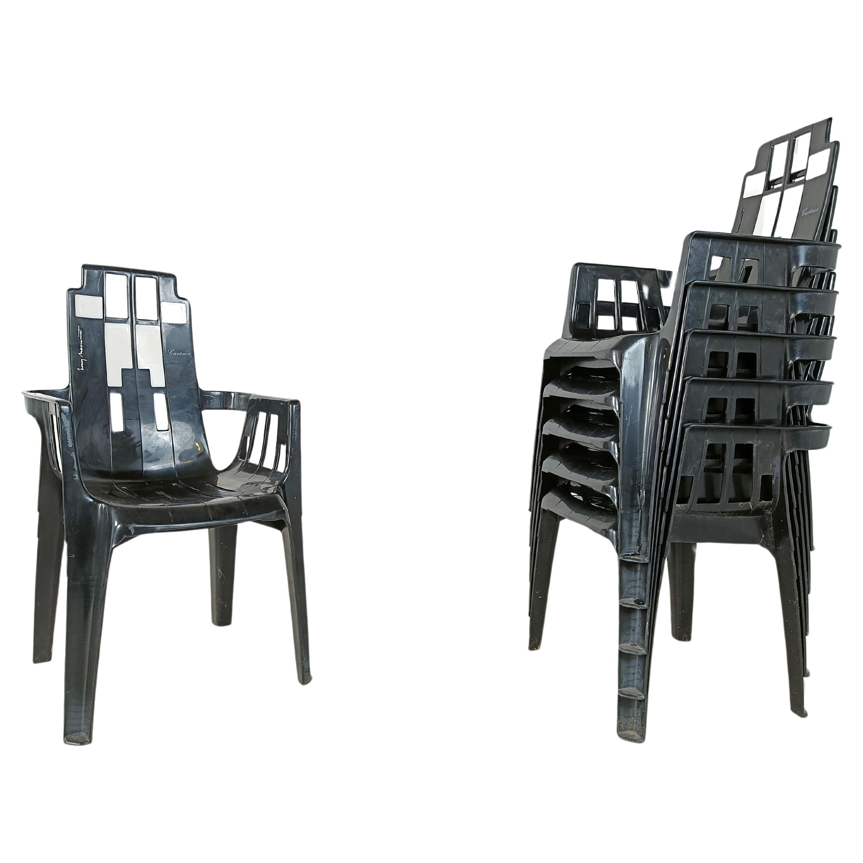 Boston Chairs by Pierre Paulin for Henry Massonnet, 1988, Set of 6 For Sale