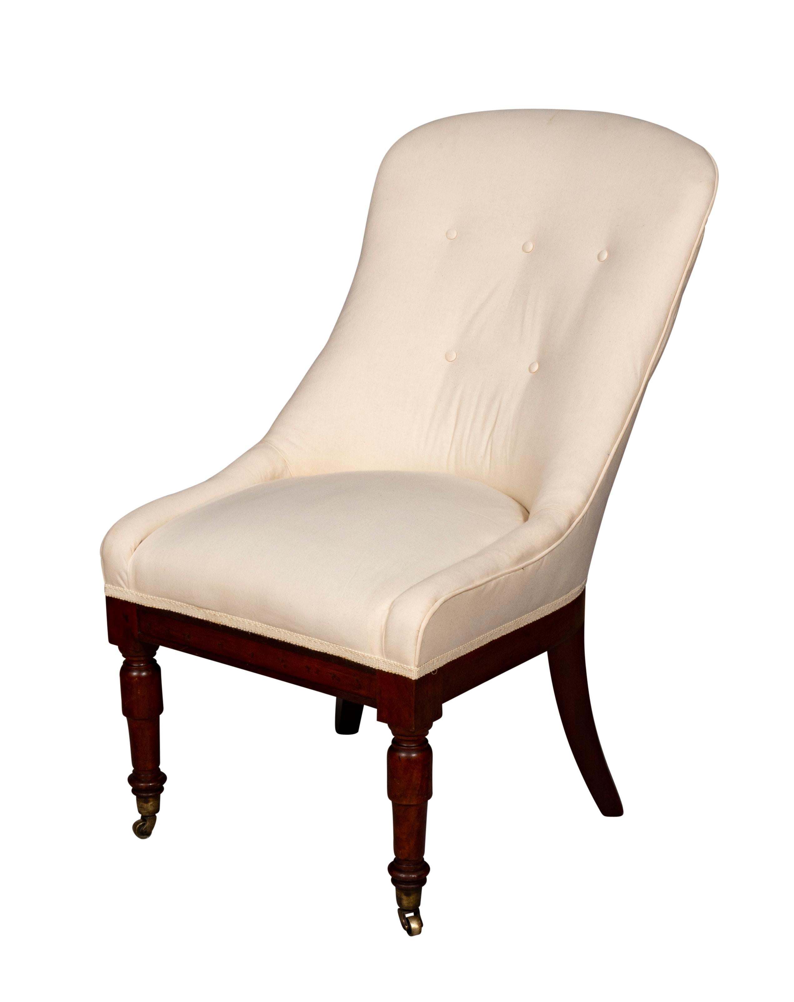 Mid-19th Century Boston Classical Mahogany Side Chair
