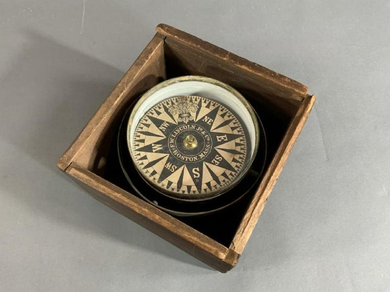 Boston Compass by F.W. Lincoln Jr For Sale at 1stDibs lincoln compass, age of exploration
