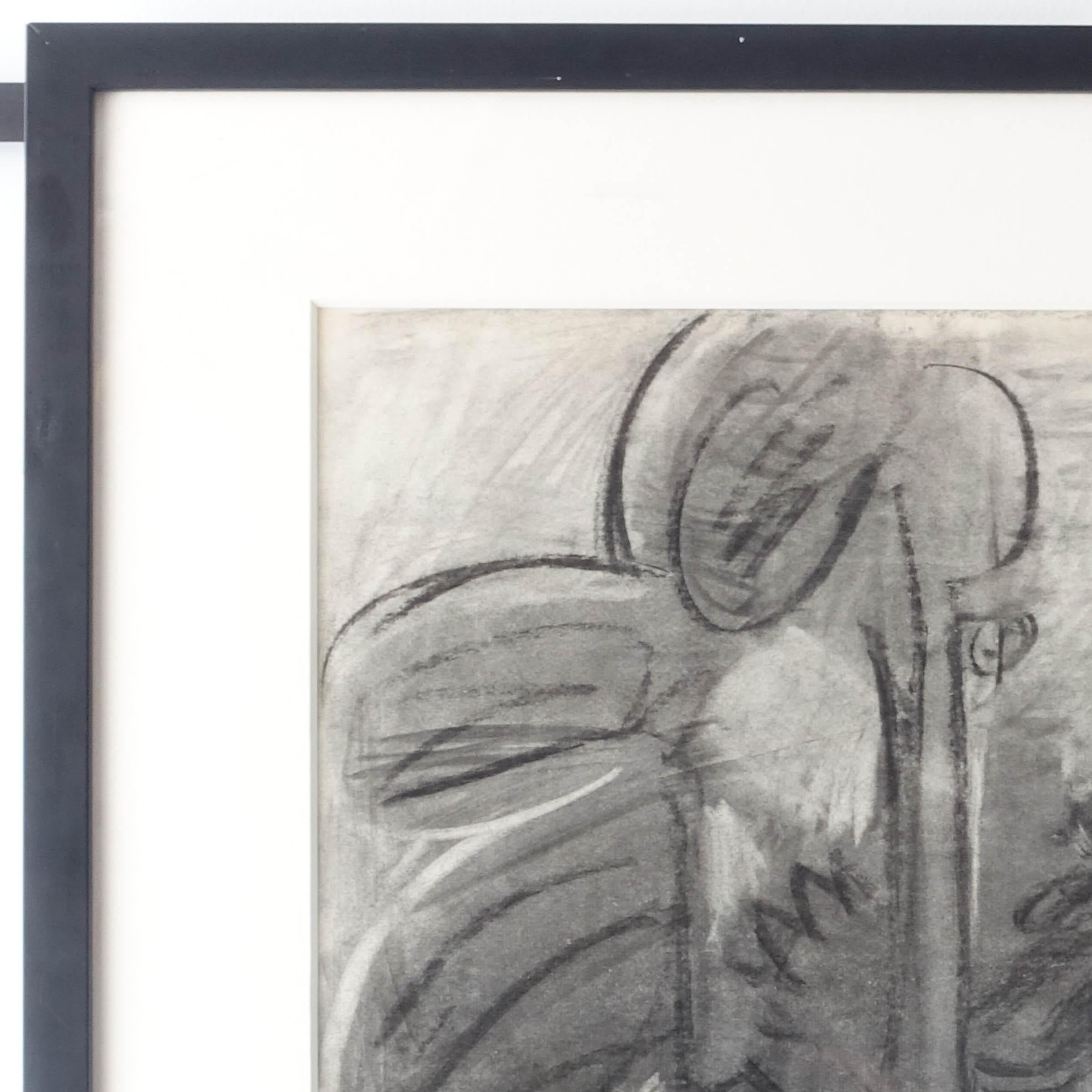 Paper Boston Expressionist School Jason Berger 1962 Original Drawing For Sale