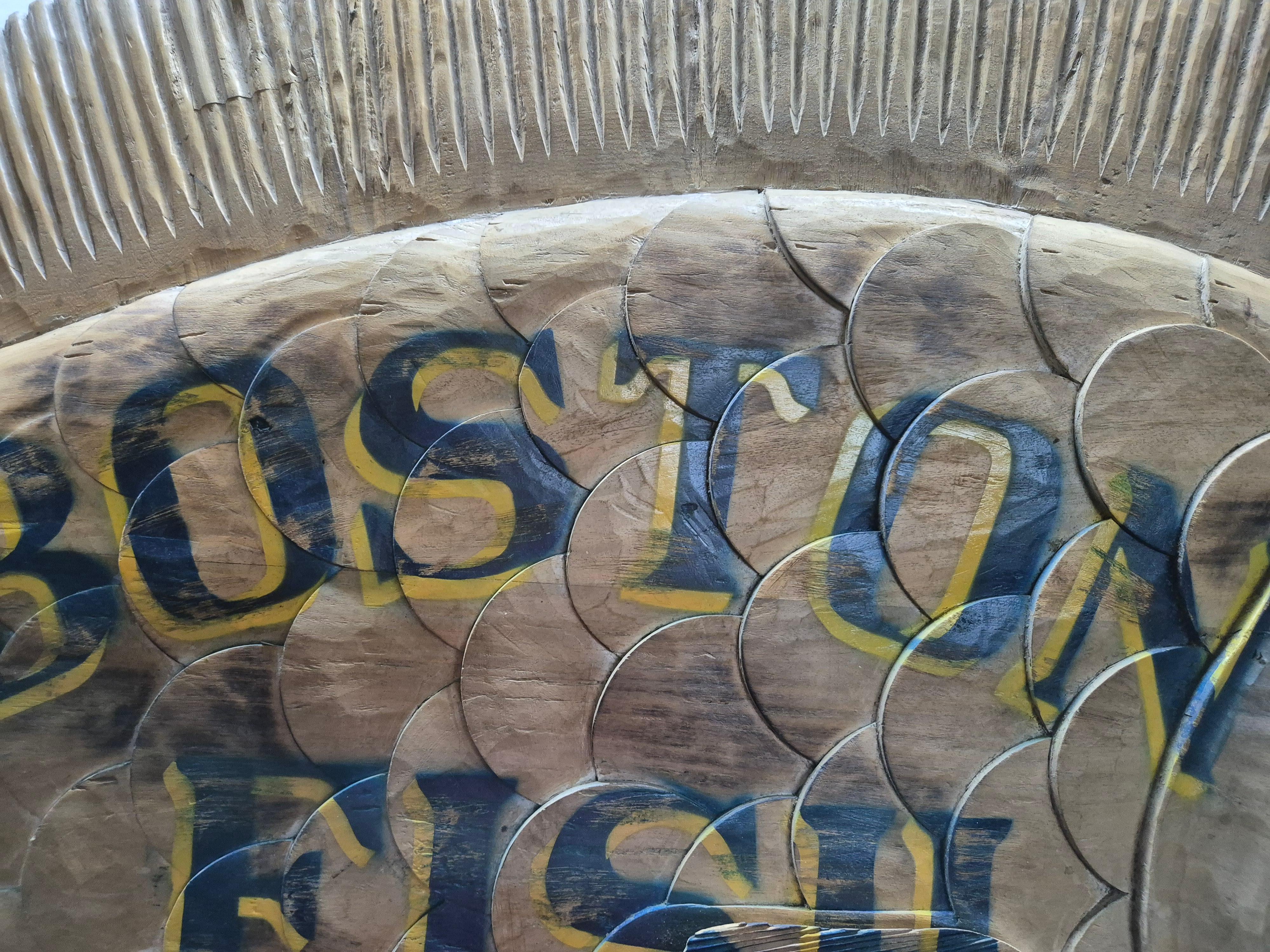 Wood Boston Fish Market Trade Sign For Sale