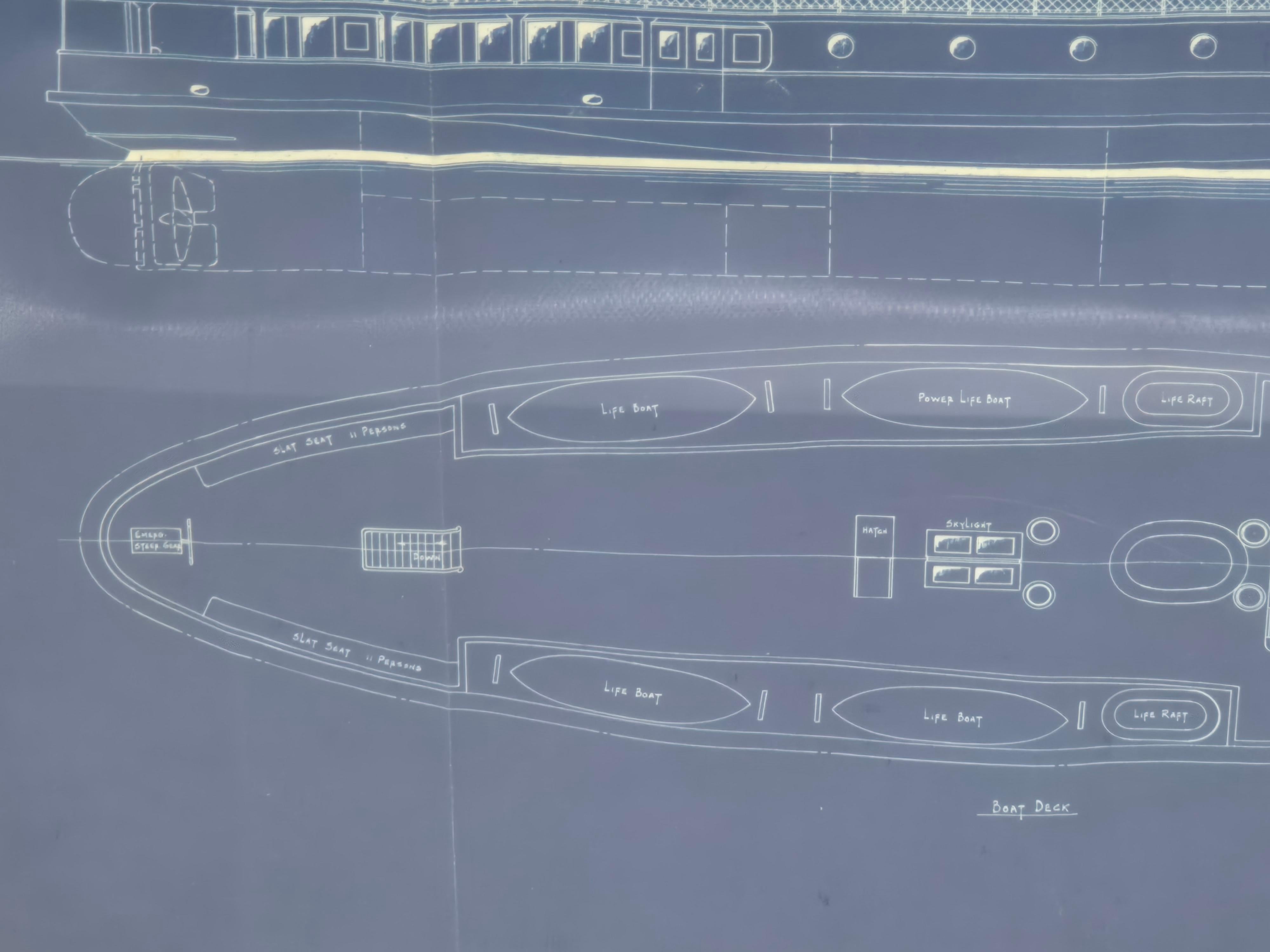 Plan du ferry à vapeur du port de Boston Construit par Eldredge McInnis en vente 2