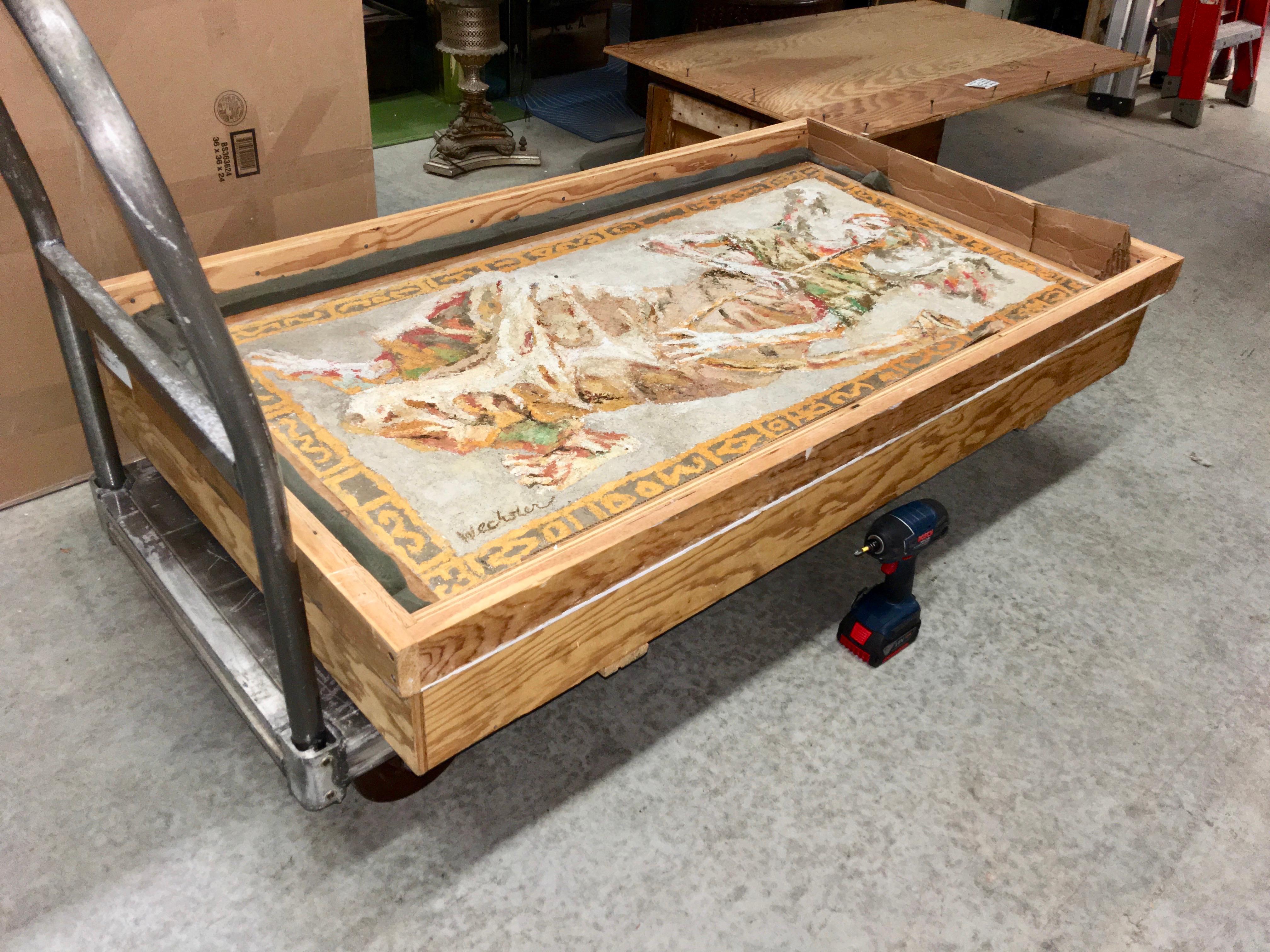 Fresco moderno de Boston de Ángel sobre hormigón de Jean Wechsler Knapp en venta 4