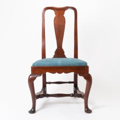 Boston Queen Ann Mahogany Slip Seat Side Chair, 1710-20