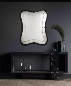 Specchio Veneziano in Vetro di Murano "Boston" in Stile Contemporaneo