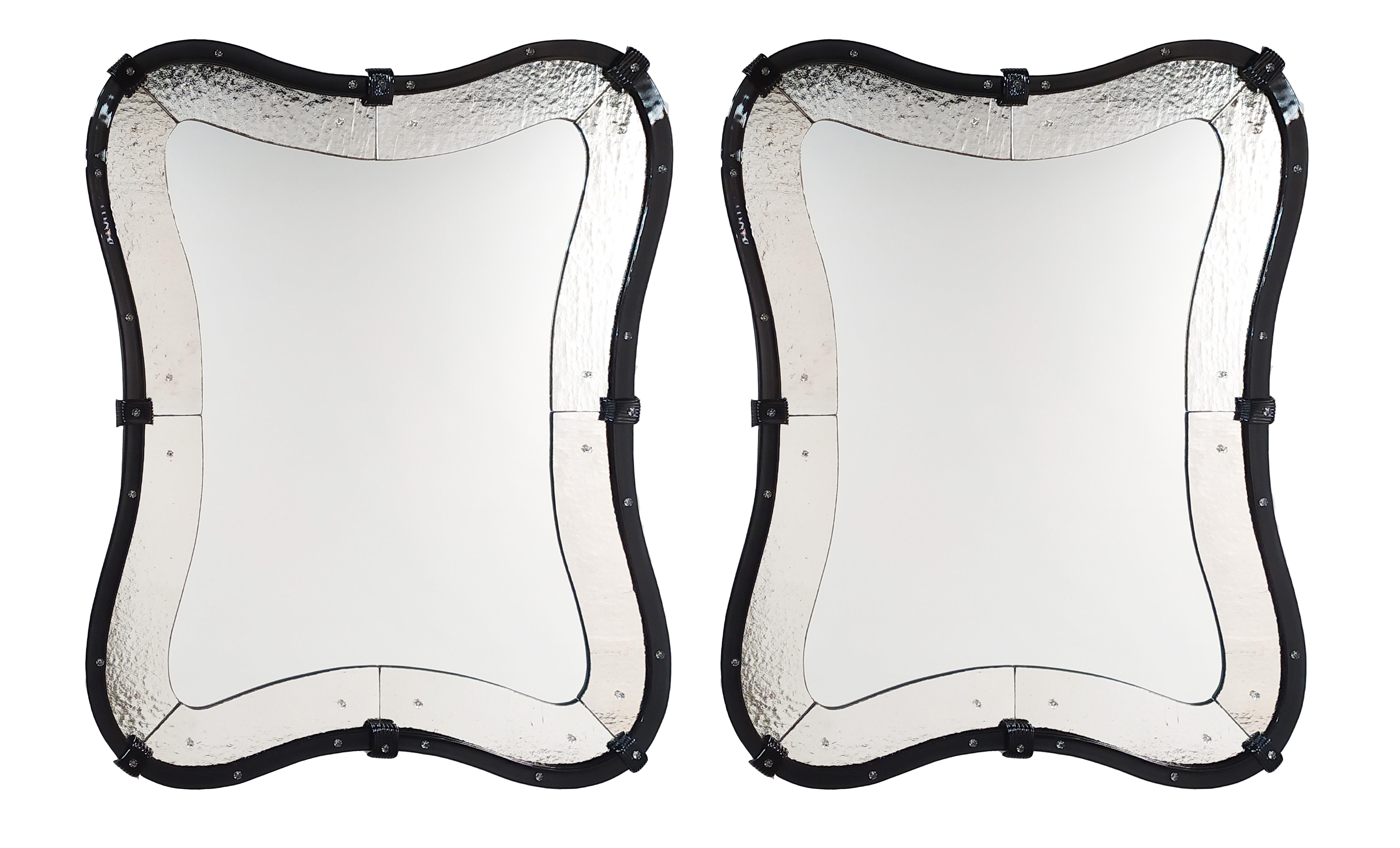 Hand-Crafted Specchio Veneziano in Vetro di Murano 