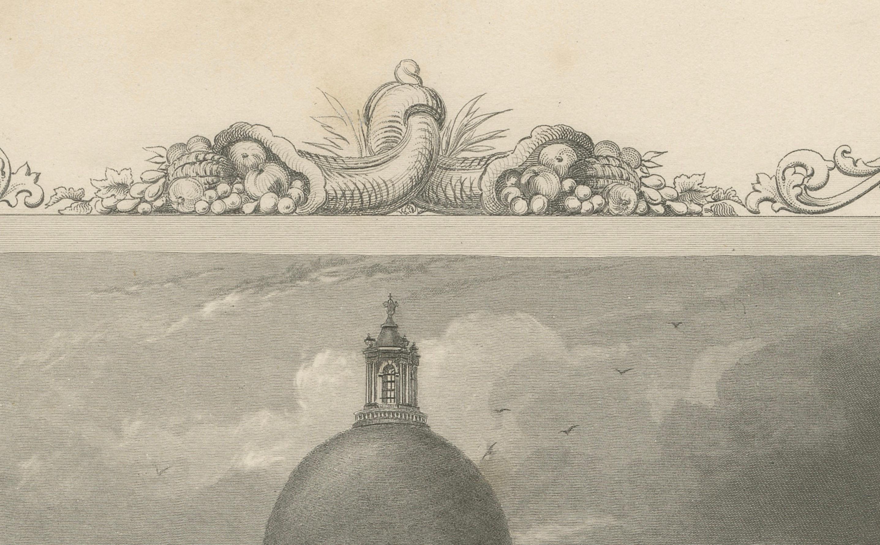 Boston State House Gravur - Antike Ansicht von ca. 1850

Beschreibung: Dieser antike Stich zeigt eine herrschaftliche Ansicht des Boston State House, ein Symbol der amerikanischen Demokratie und ein Wahrzeichen des architektonischen Erbes von