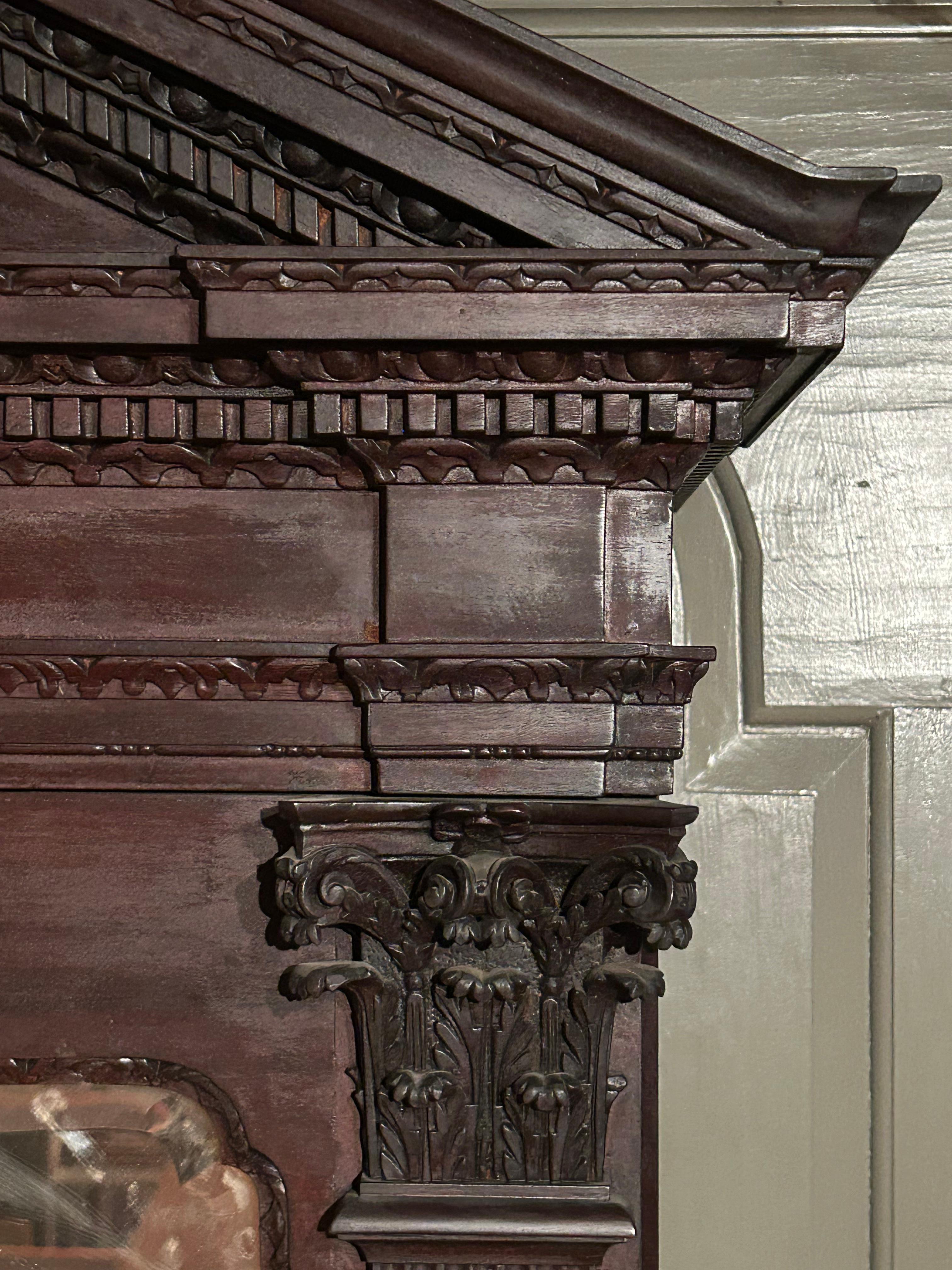 Segretaria a bombe in stile Chippendale Boston in vendita 6