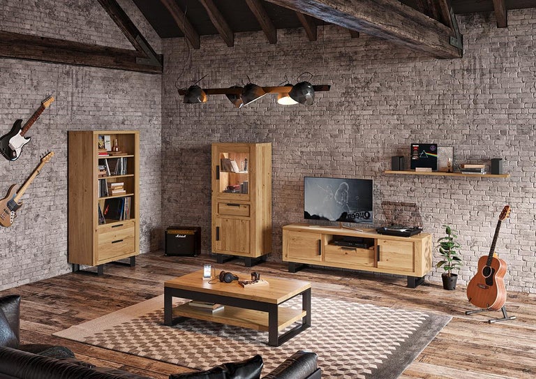 Botan Bookcase 3 Shelves 2 Drawers For Sale at 1stDibs