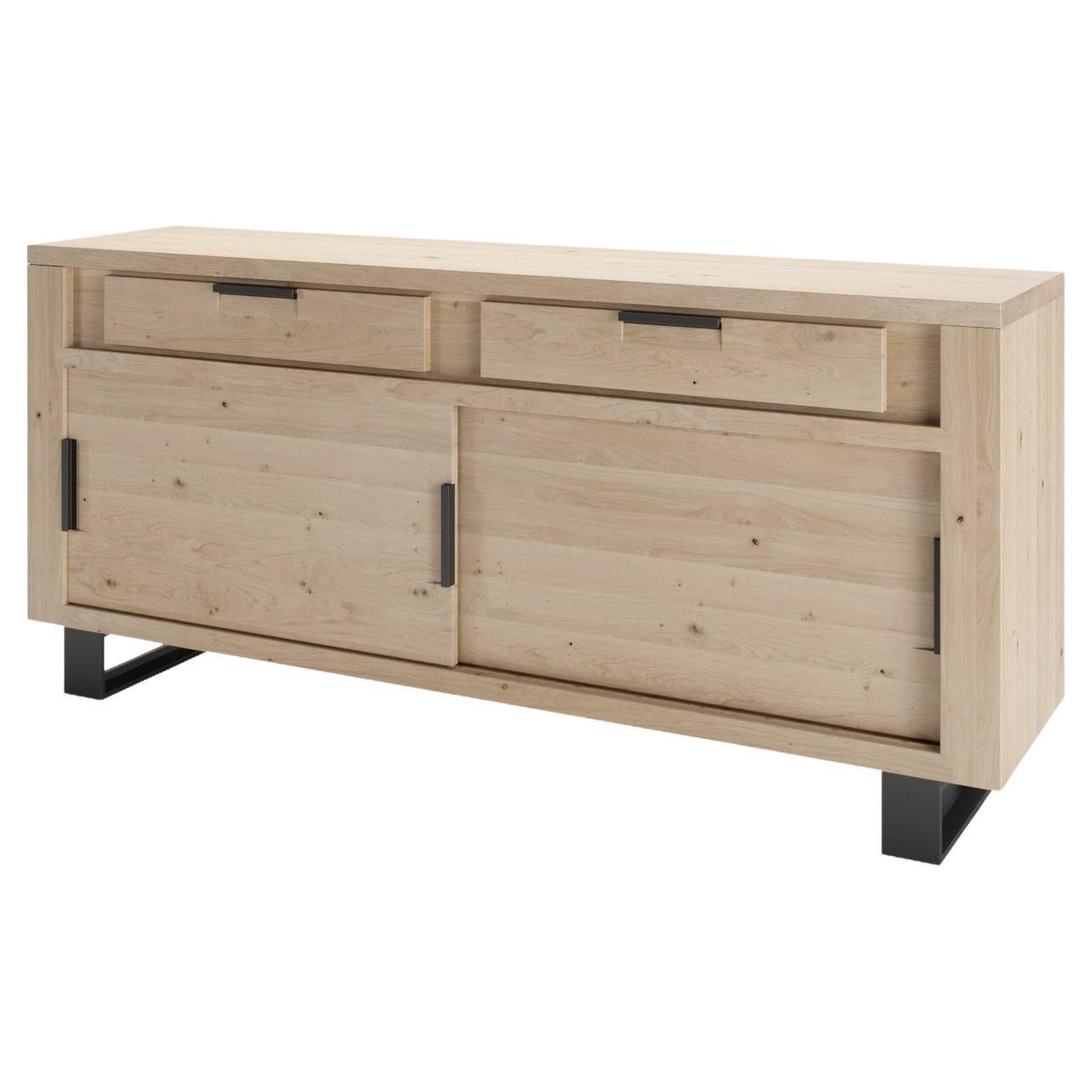 Erich Stratmann Bicolored Sideboard in Ash with Sliding Doors at 1stDibs