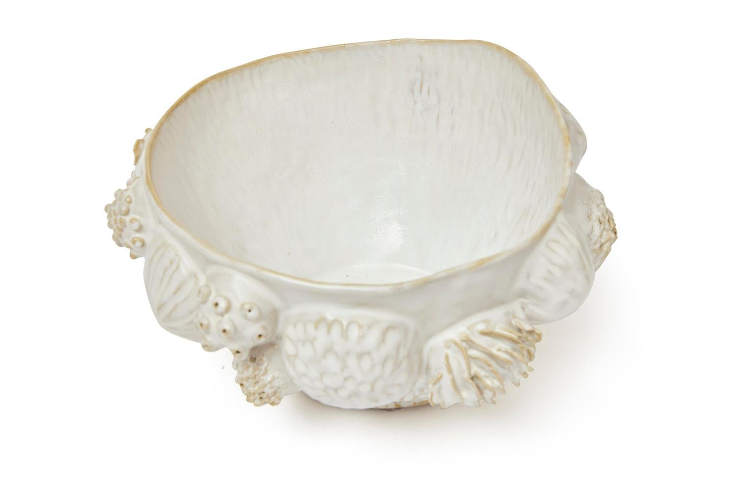 Botanica Bowl in Glazed Ceramic by Trish DeMasi In New Condition For Sale In Philadelphia, PA