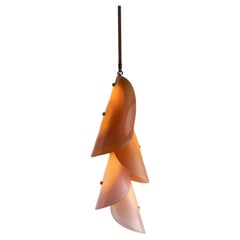 Botanica Chandelier in Glass and Leather by Andreea Avram Rusu