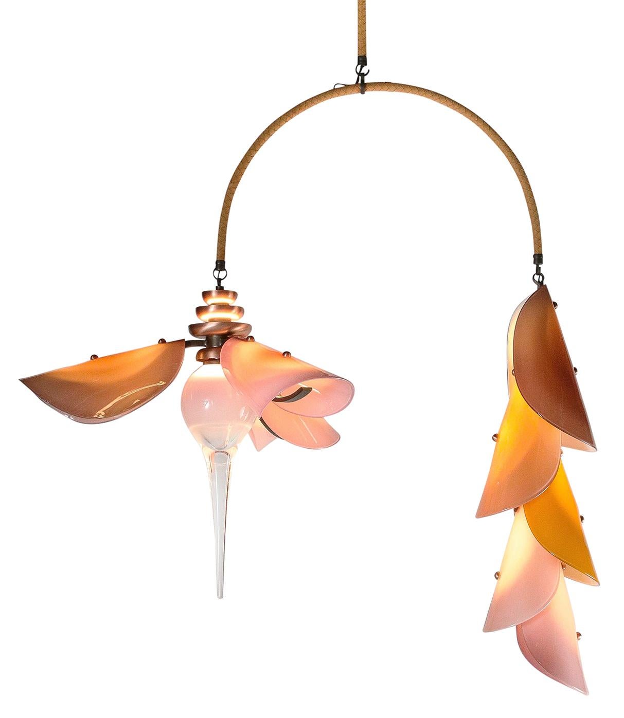 Lampadario Botanica: Whiting, Vaniglia, Vetro trasparente di AVRAM RUSU STUDIO in vendita 2