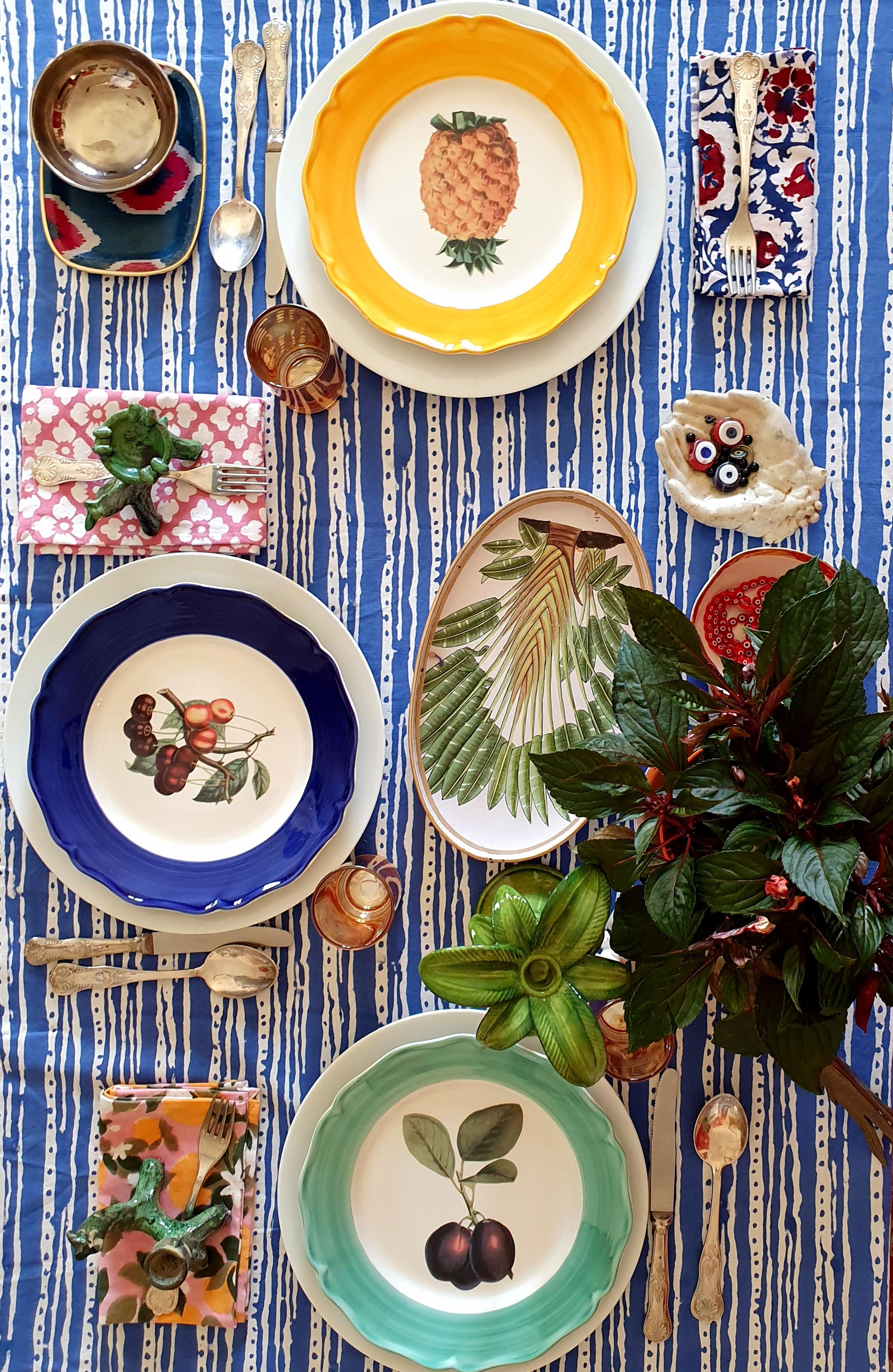 platos de ceramica pintados a mano
