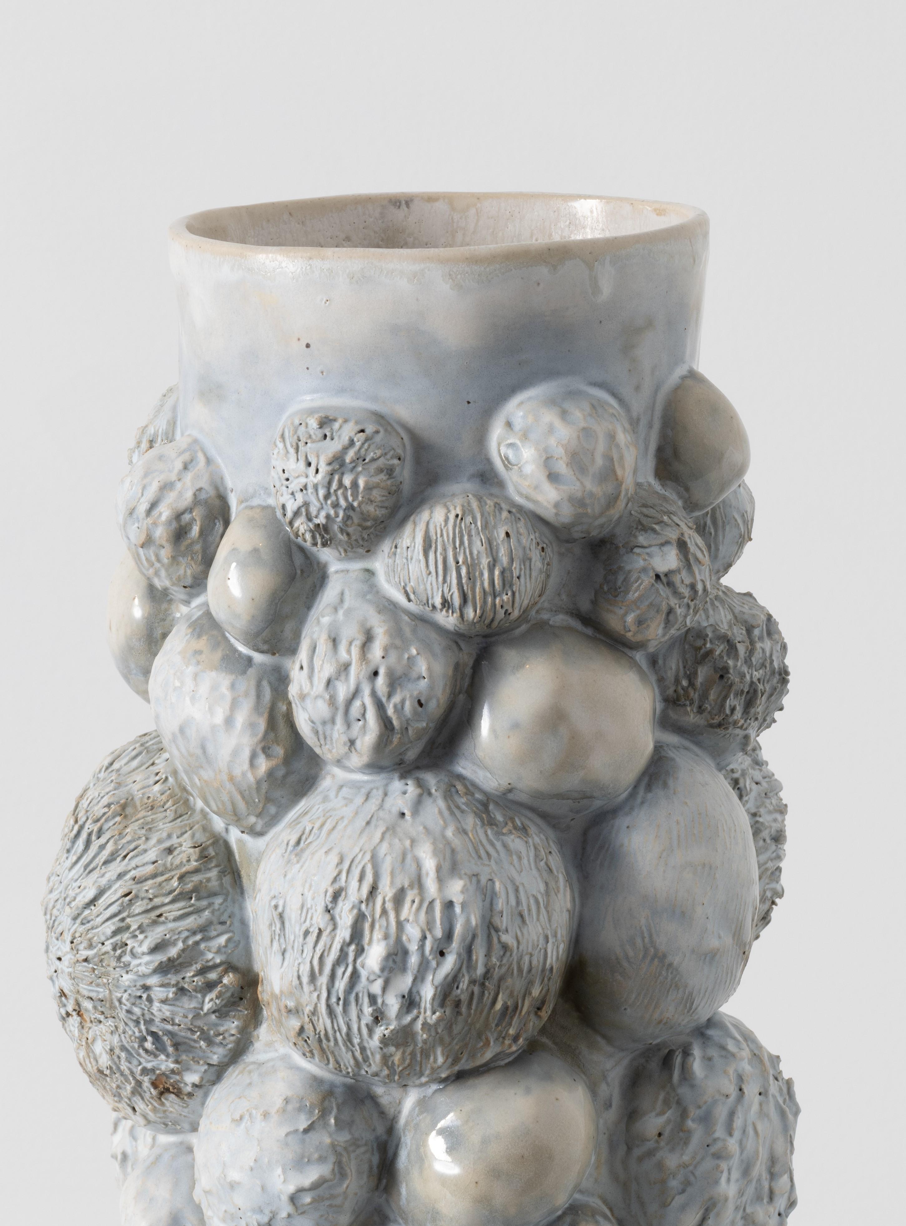 American Botanica Vessel in Glazed Ceramic by Trish DeMasi For Sale
