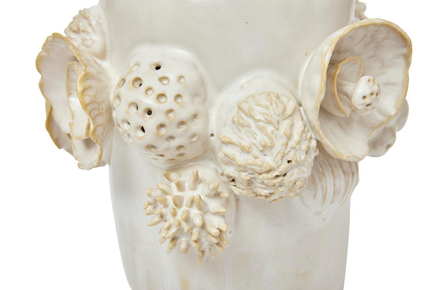 Botanica Vessel in Glazed Ceramic by Trish DeMasi For Sale 1