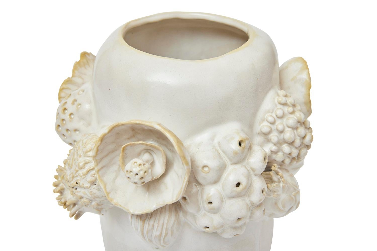 Botanica Vessel in Glazed Ceramic by Trish DeMasi For Sale 3