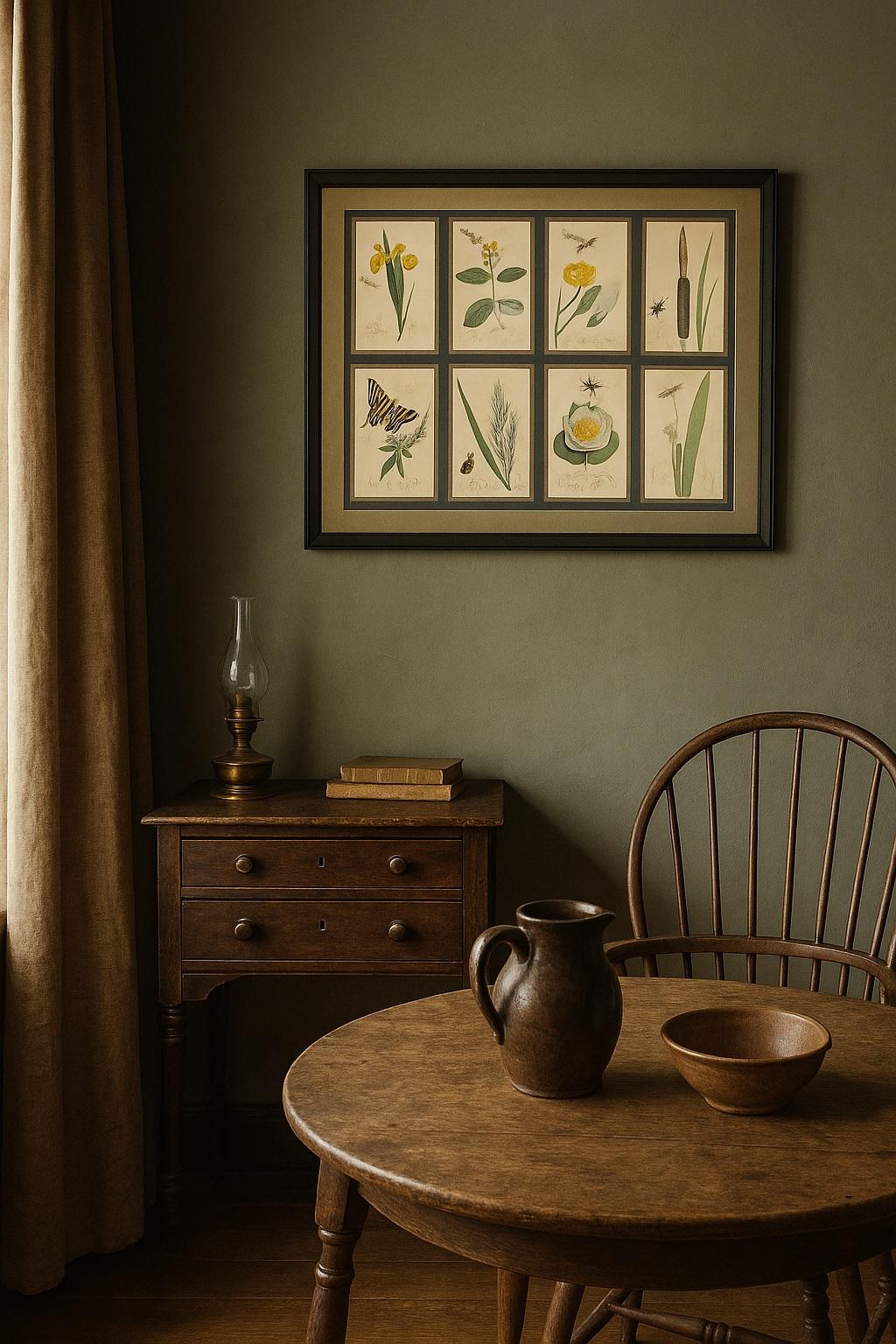 British Set of 8 19th Century Botanical & Insect Engravings by John Curtis (Framed) For Sale