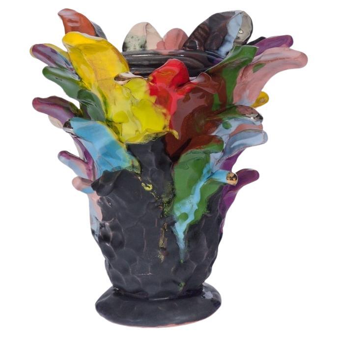 Botanical Form Glazed Ceramic Vase by Sean Gerstley
