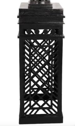 Botanical Heavy Classic Black Cast Aluminum Openwork Urn On Pedestal 4 Available