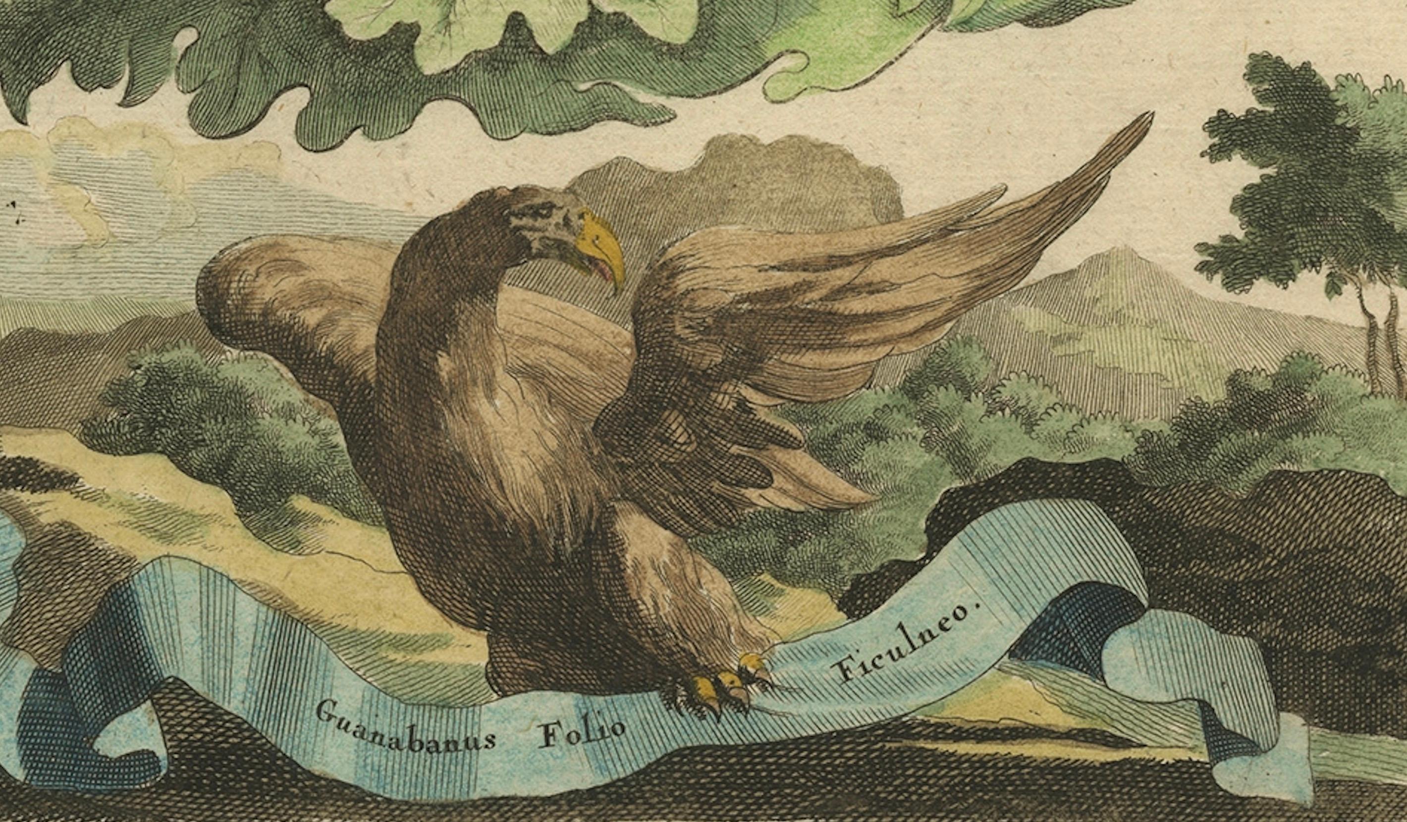 This antique print, titled 