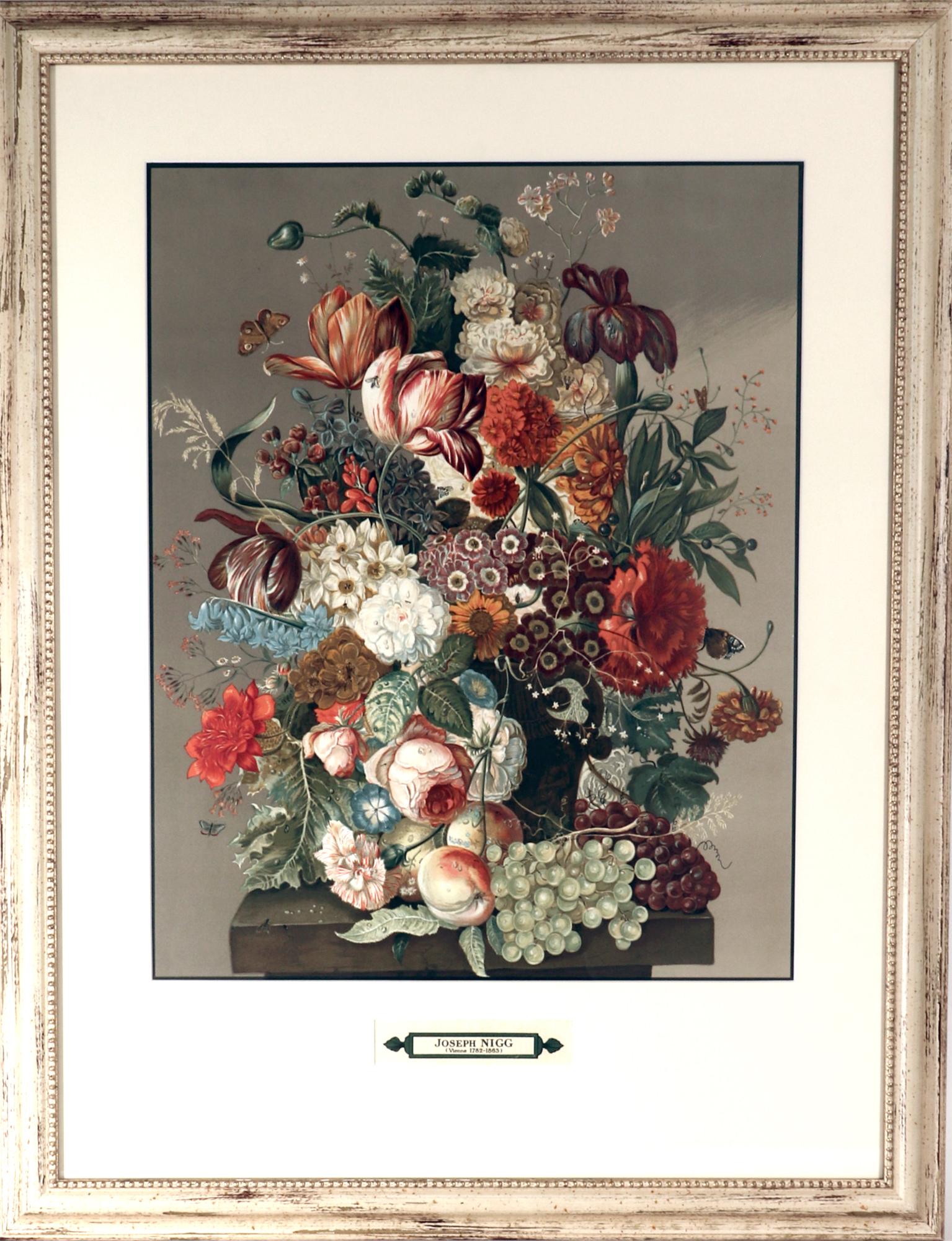 Botanical Print after the painting of the Austrian painter, Joseph Nigg, (1782-1863)

Artist: Joseph Nigg (1782-1863)

Medium: Lithograph

Dimensions: 39 3/4 inches high x 31 inches wide x 1 inch deep

Year: 1947

Edition: Limited edition