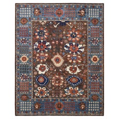 Botanical Motifs Arts and Crafts Wool Rug 9'3''x11'8''