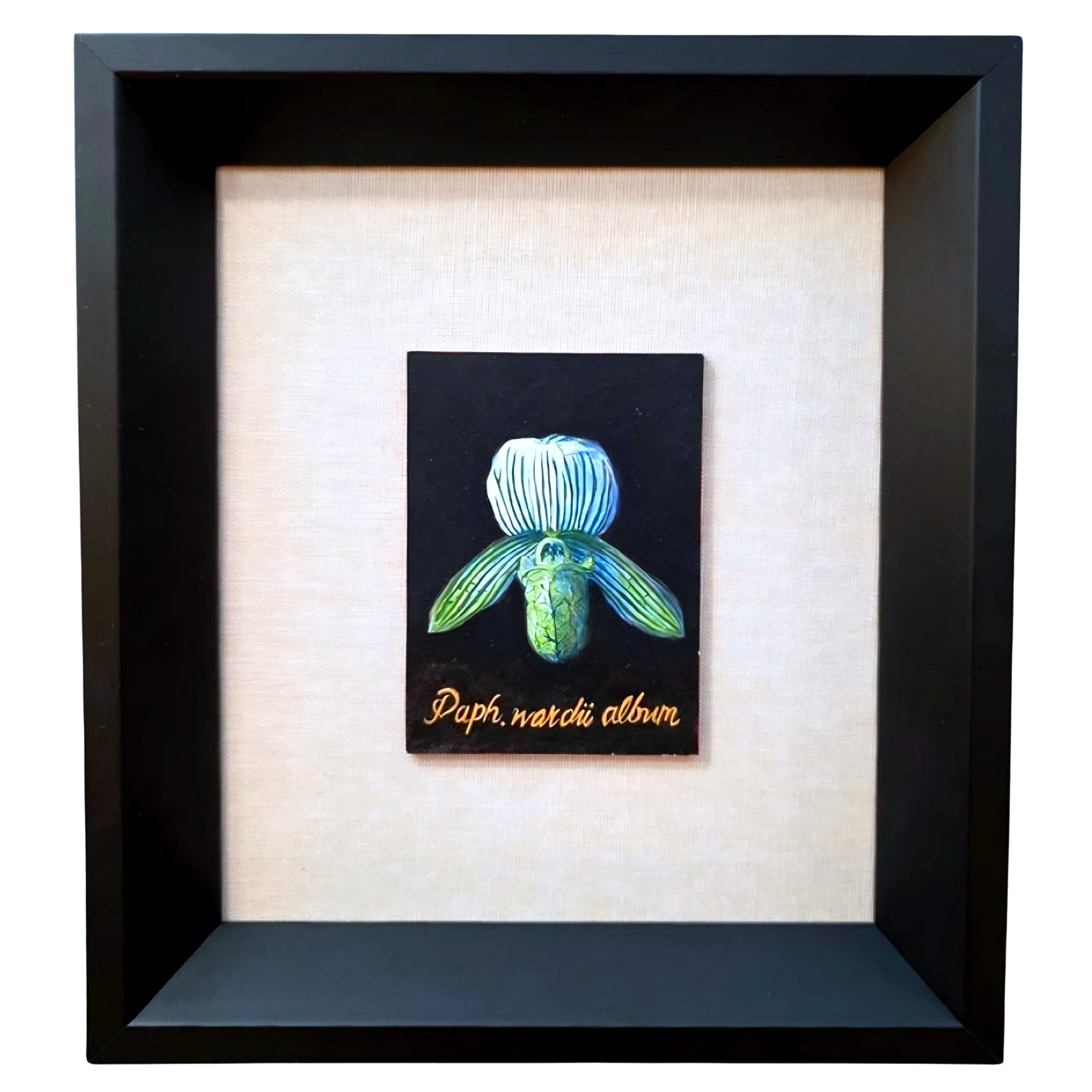 Eine wunderbare Eitempera auf Karton Gemälde von amerikanischen Künstler Meng S. Choy. Dieser Artikel ist auf der Rückseite des Brettes signiert und datiert, ebenso wie die Sicherheitsunterlage für das Brett selbst. Es ist professionell in