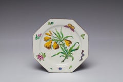 Botanical Plate, Bow Porcelain Factory, circa 1755
