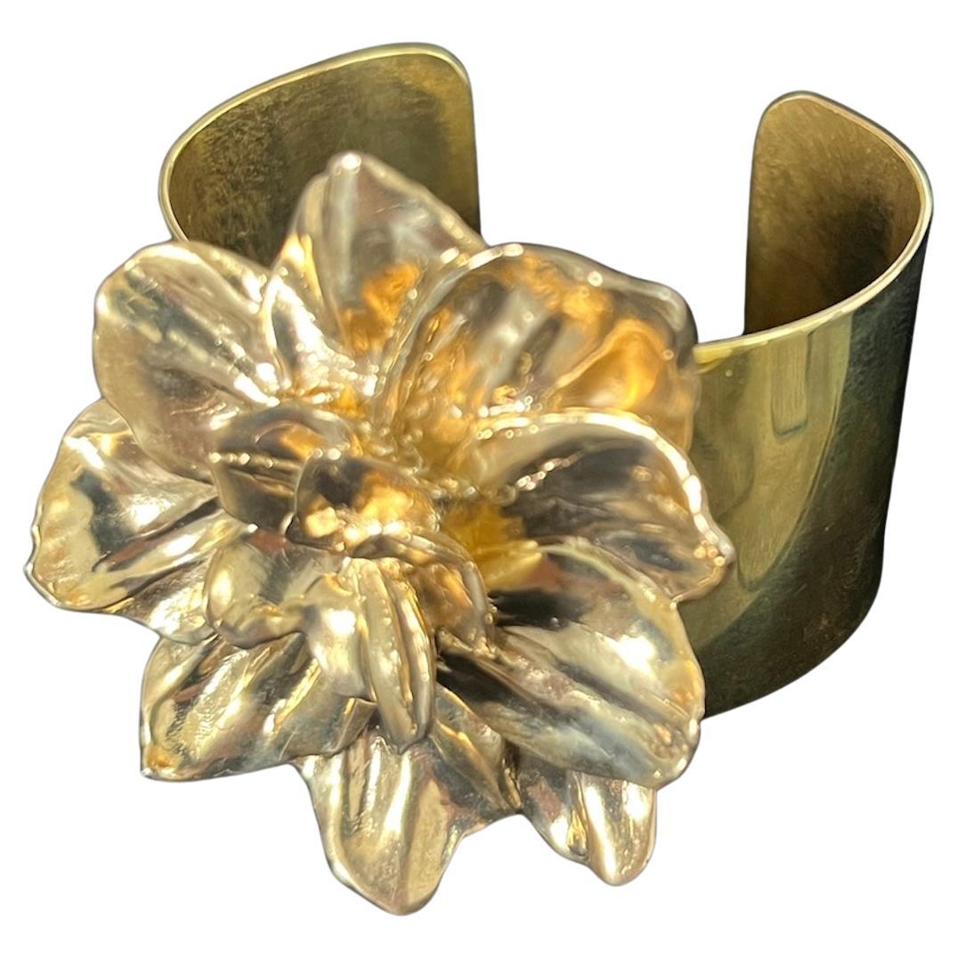 Manchette florale unique Tavia Atelier x Kristina Larson