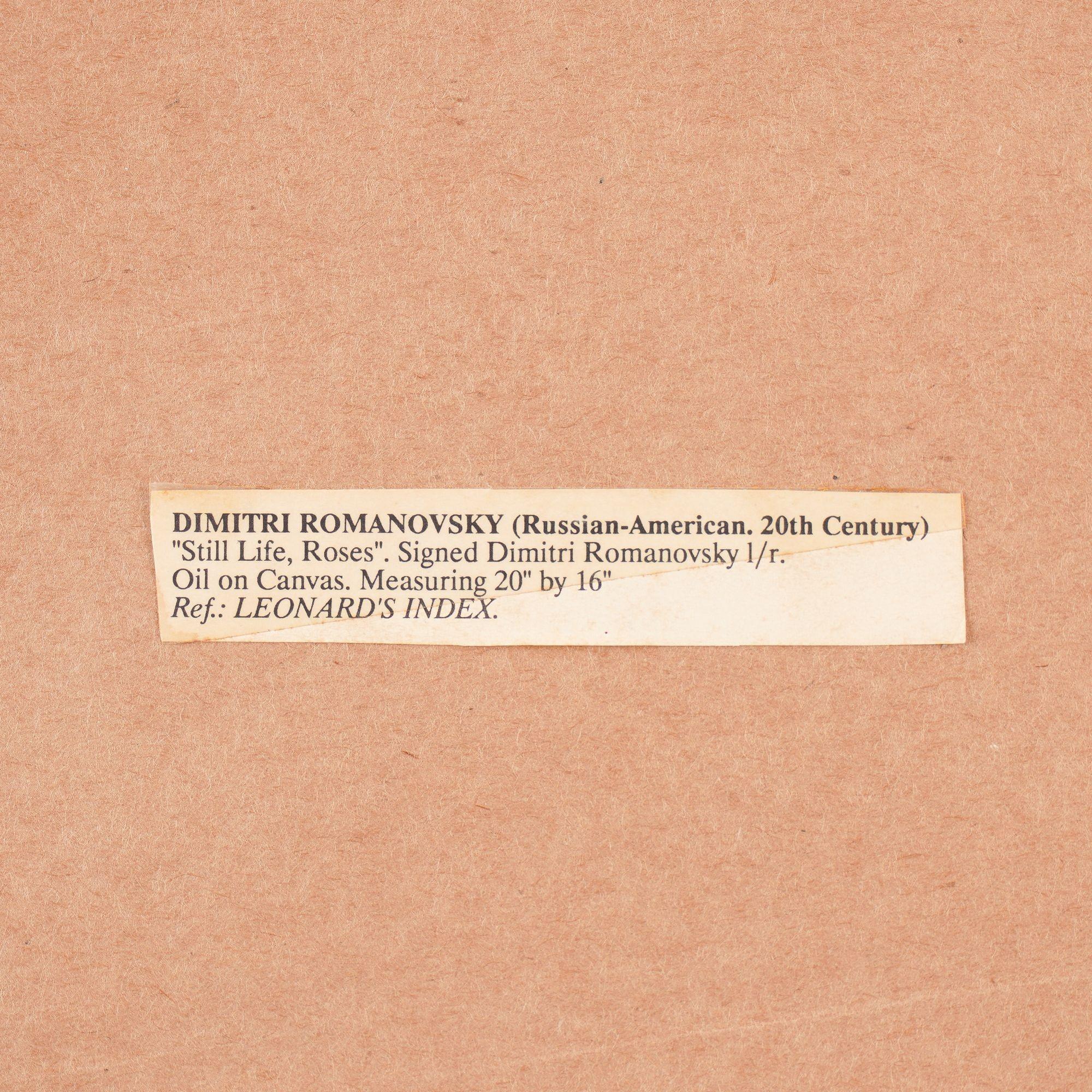 Botanical-Exemplar Rose von Dimitri Romanovski, ca. 1950 im Angebot 2