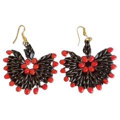Boucles d'oreilles Botanique Crimson Bloom