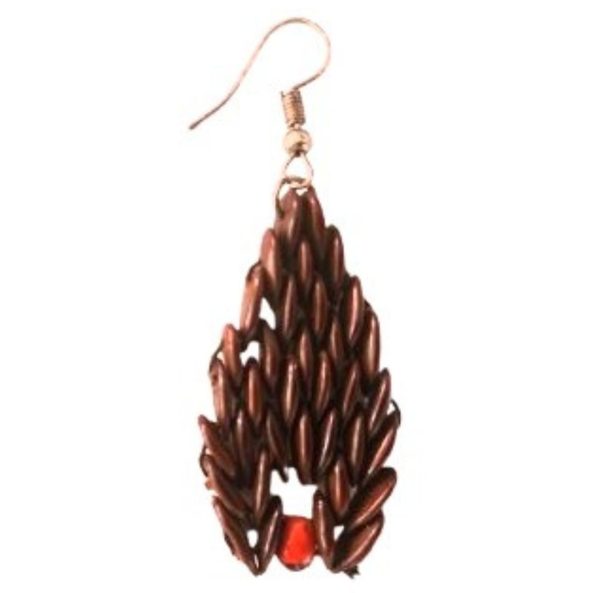 Artisan Botanique Crimson Cascade Earrings For Sale