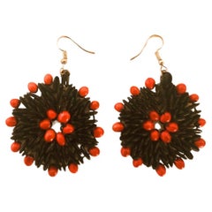 Boucles d'oreilles Botanique Crimson Halo