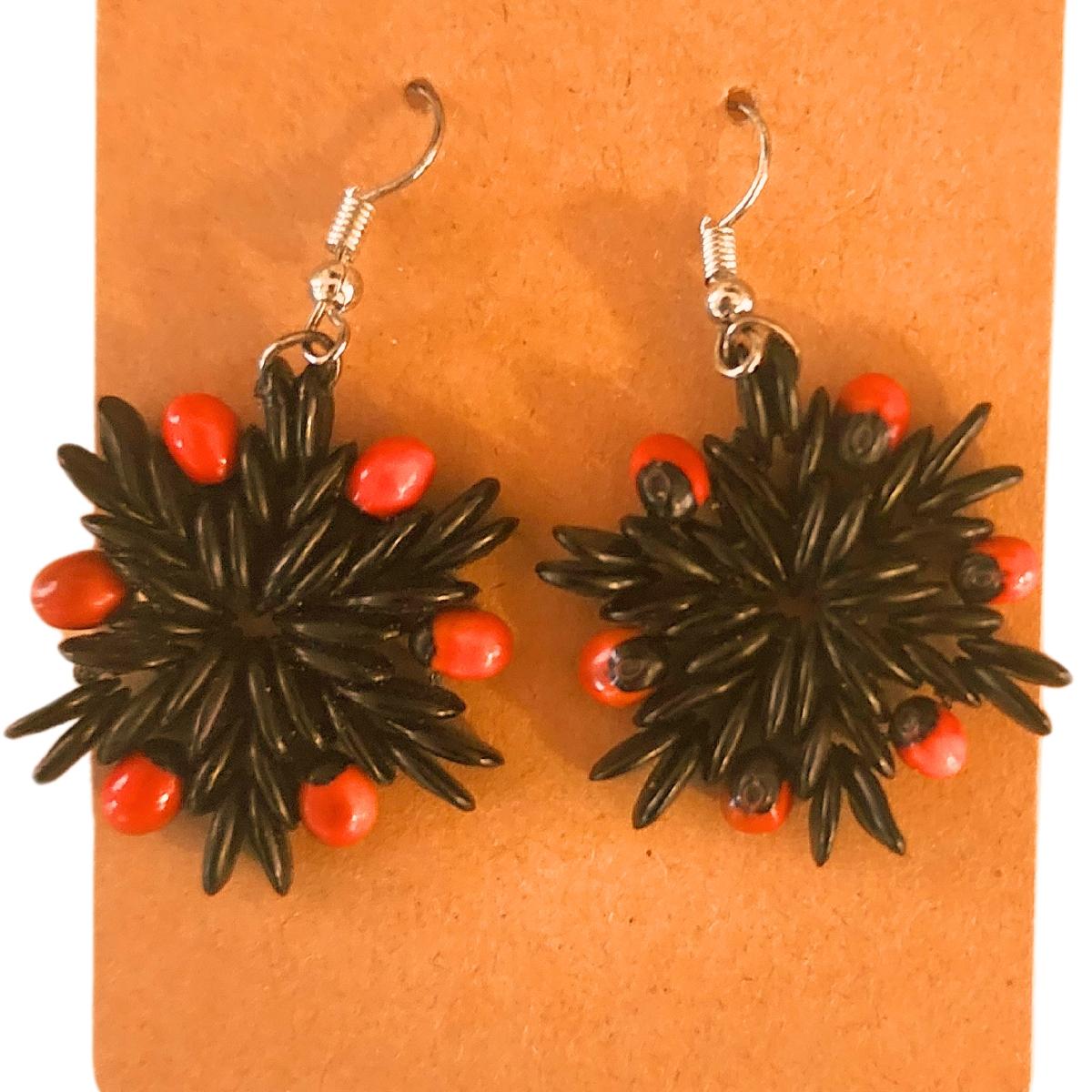 Botanique Midnight Flame Earrings In New Condition For Sale In Oxford, MD
