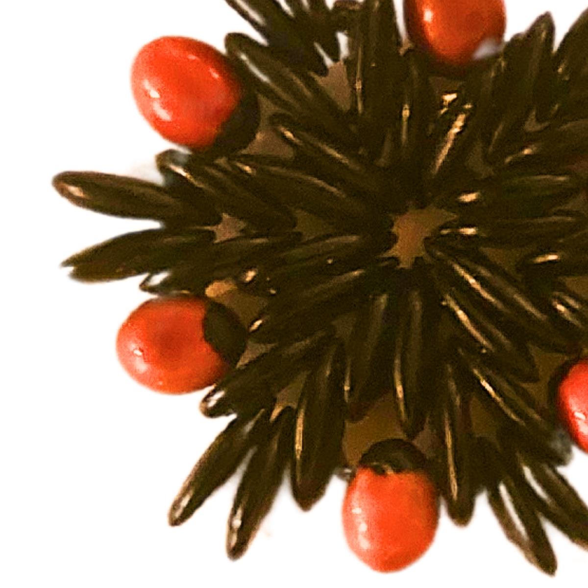 Women's or Men's Botanique Midnight Flame Earrings For Sale