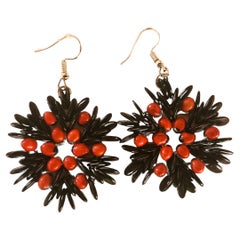 Boucles d'oreilles Scarlett Starburst Botanique