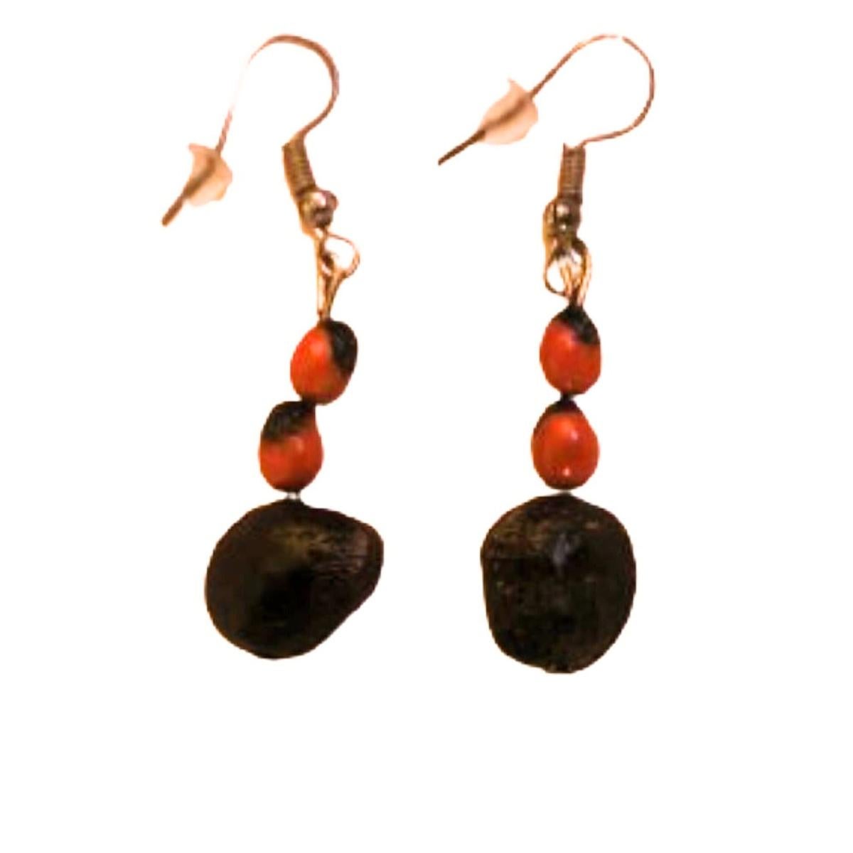 Artisan Botanique Tamarind Gem Earrings For Sale