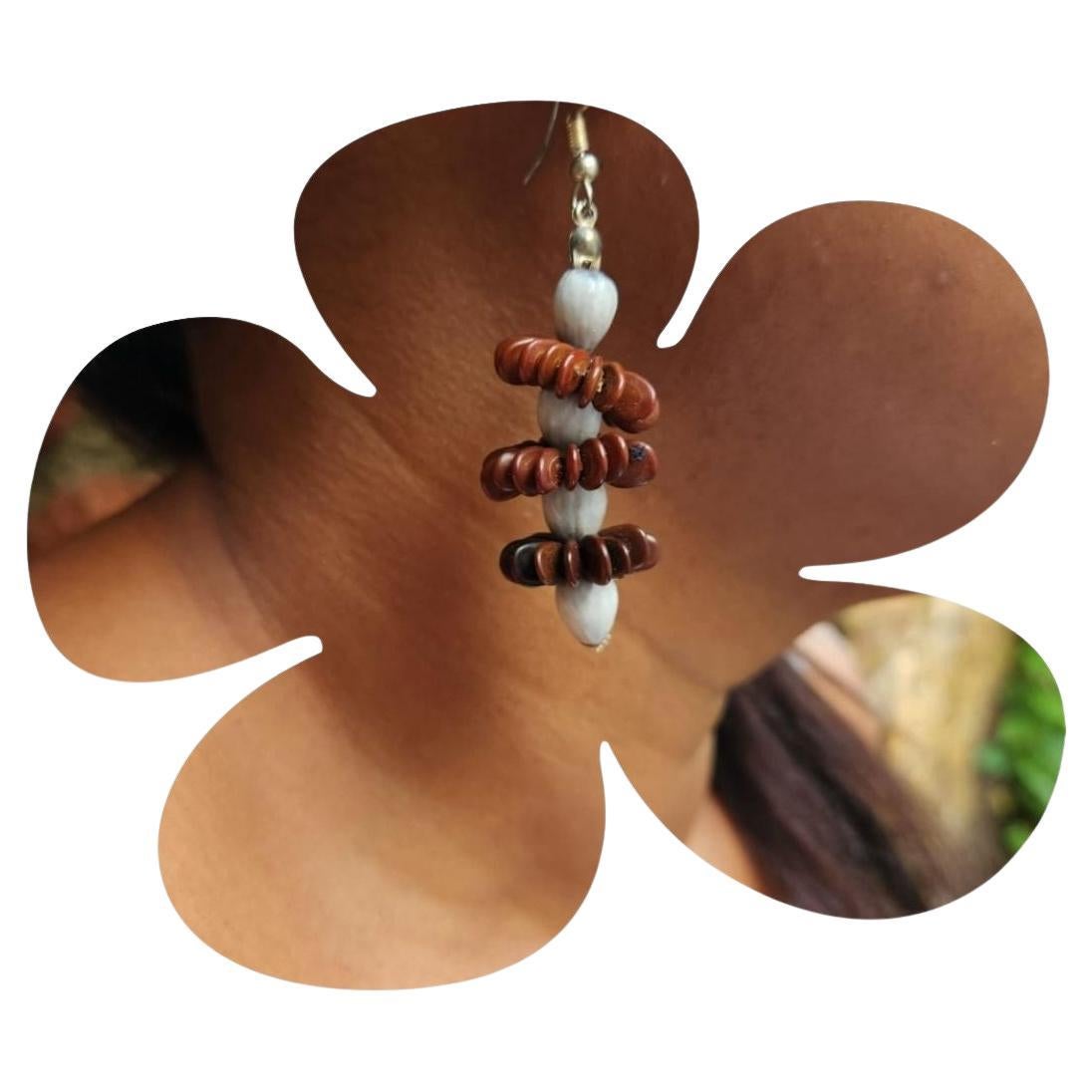 Artisan Botanique Tamarind Tears Earrings For Sale