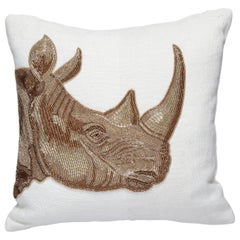 Coussin "Rhino" en perles botaniques