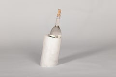 BOTELLA, Portabotellas de mármol blanco, Studio Mohs