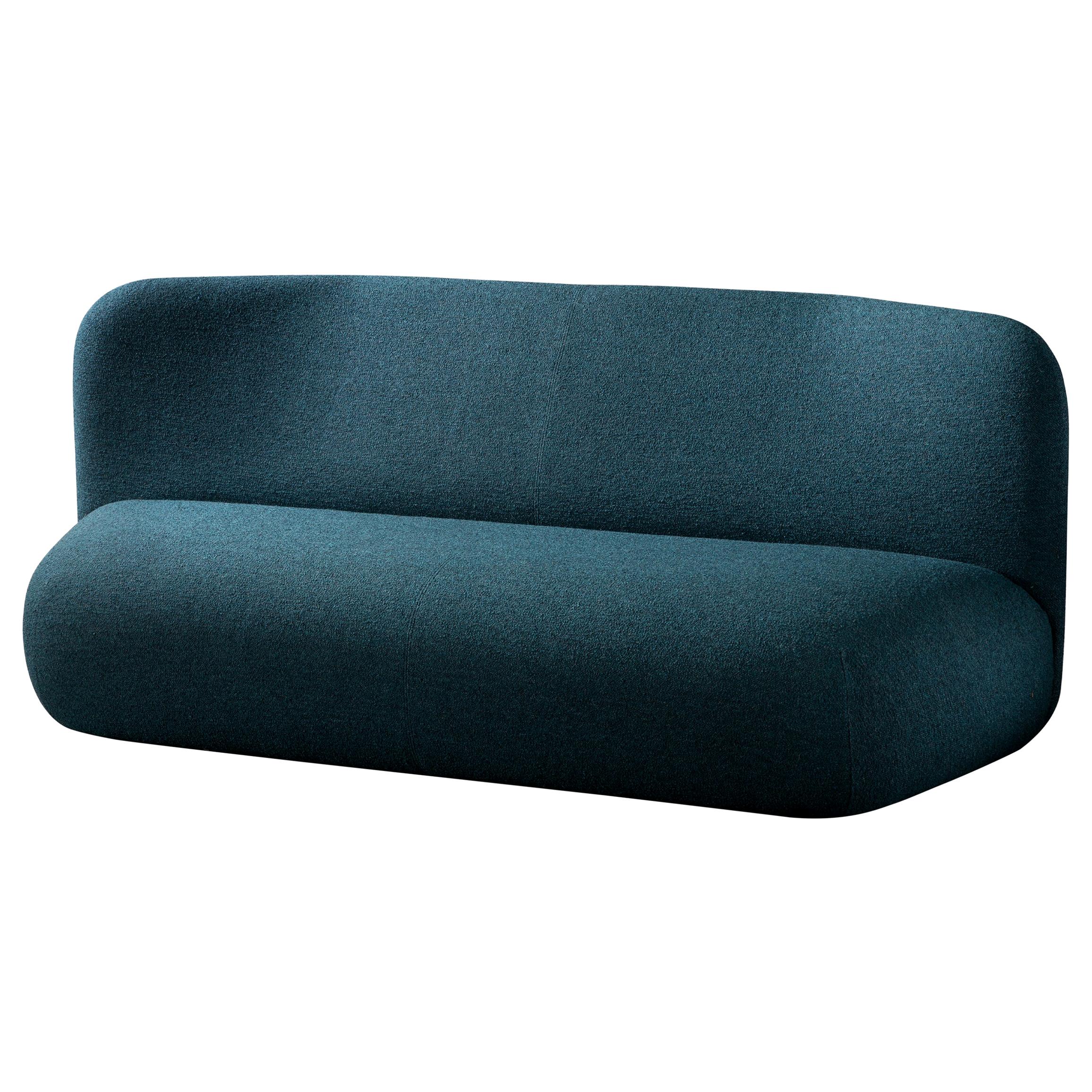 Botera Upholstered Ultramarine Blue Sofa by E-GGS For Sale