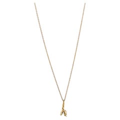 Botoncillo Pendant in 24K Gold-Plated Bronze by xMartaja