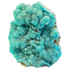 Ammasso botrioidale di cristalli di aragonite blu su Matrix dal Pakistan