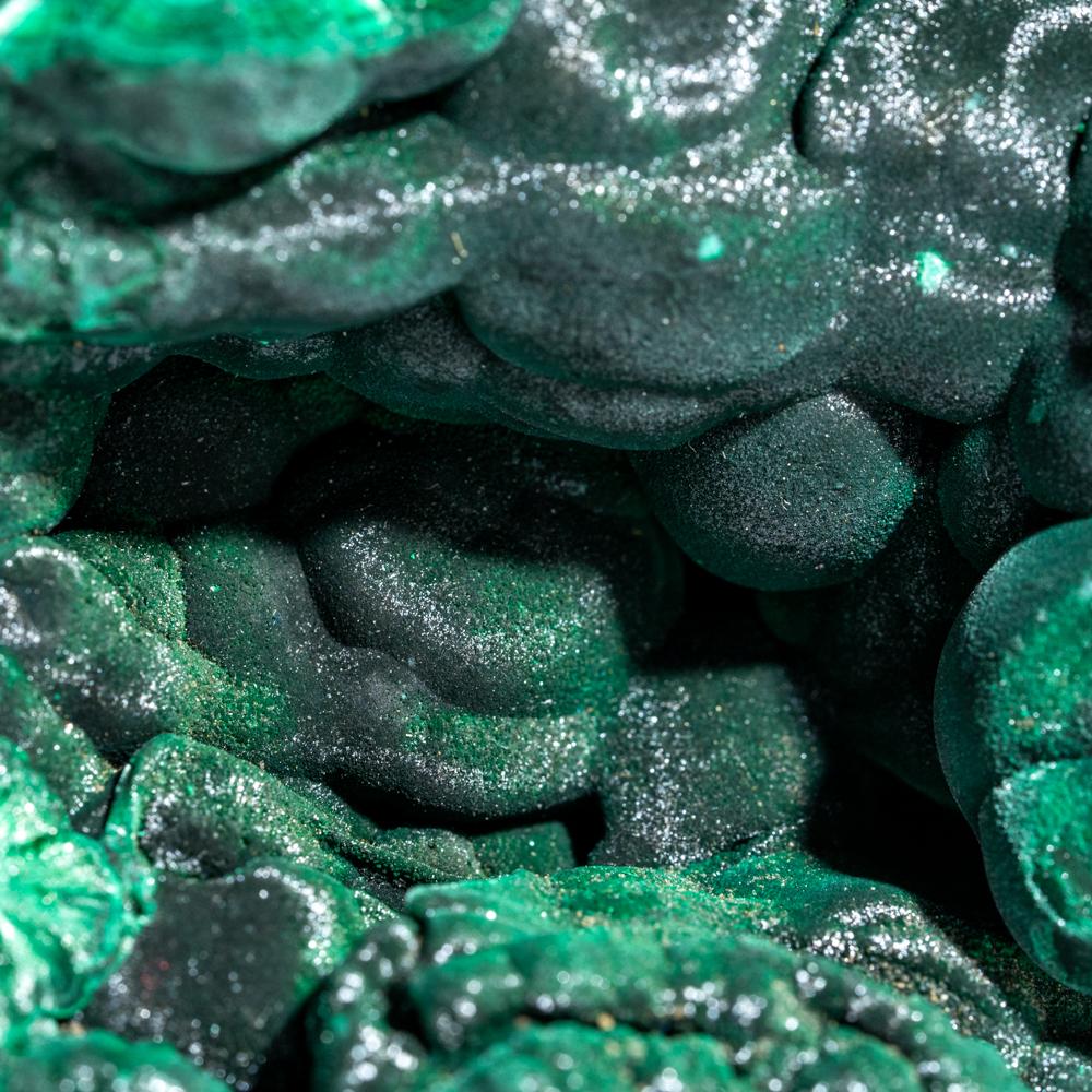 Malachite botrioidale dalla cintura del rame di Shaba, Repubblica Democratica del Congo In condizioni Nuovo in vendita a New York, NY