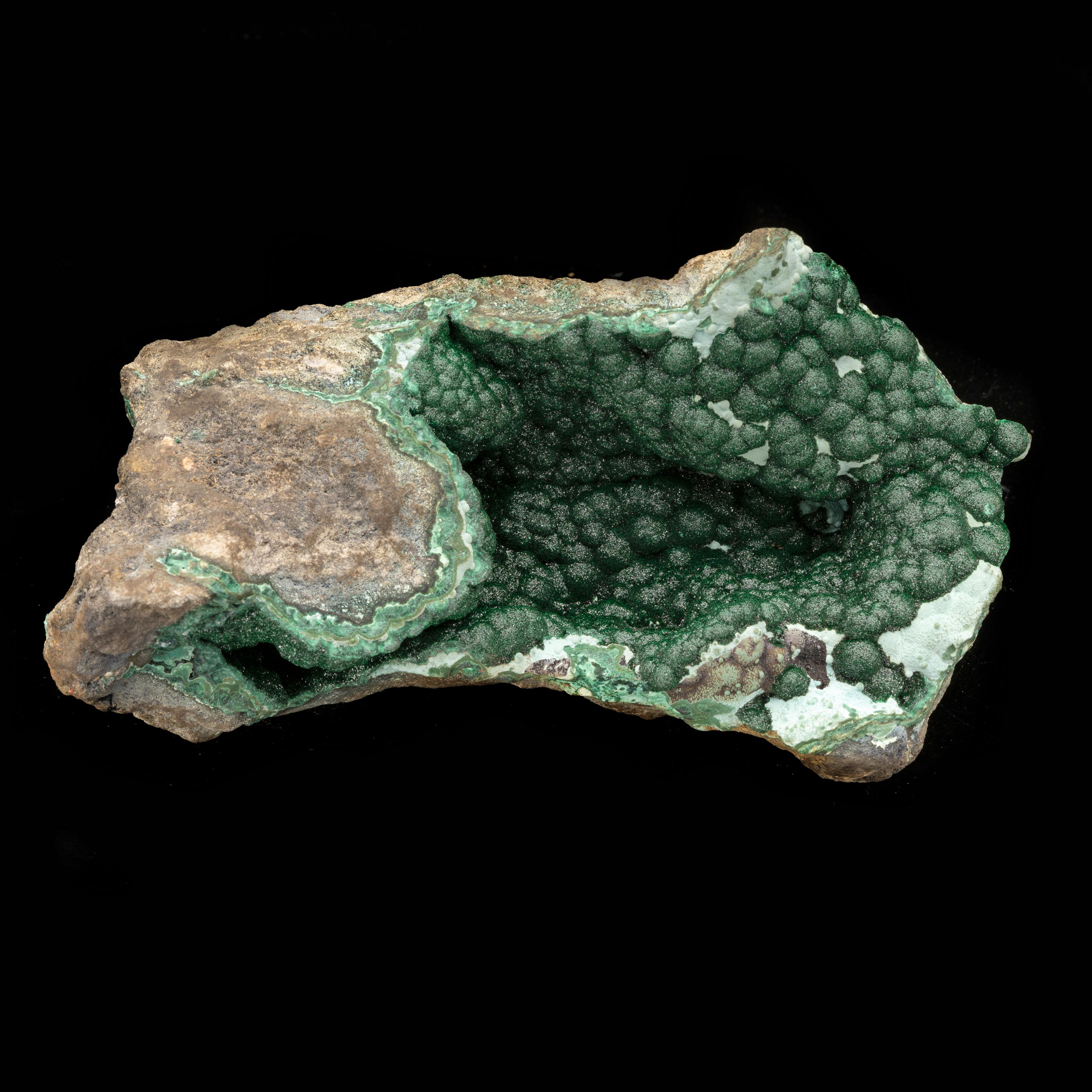 Botryoidal Malachite Vug In New Condition For Sale In New York, NY