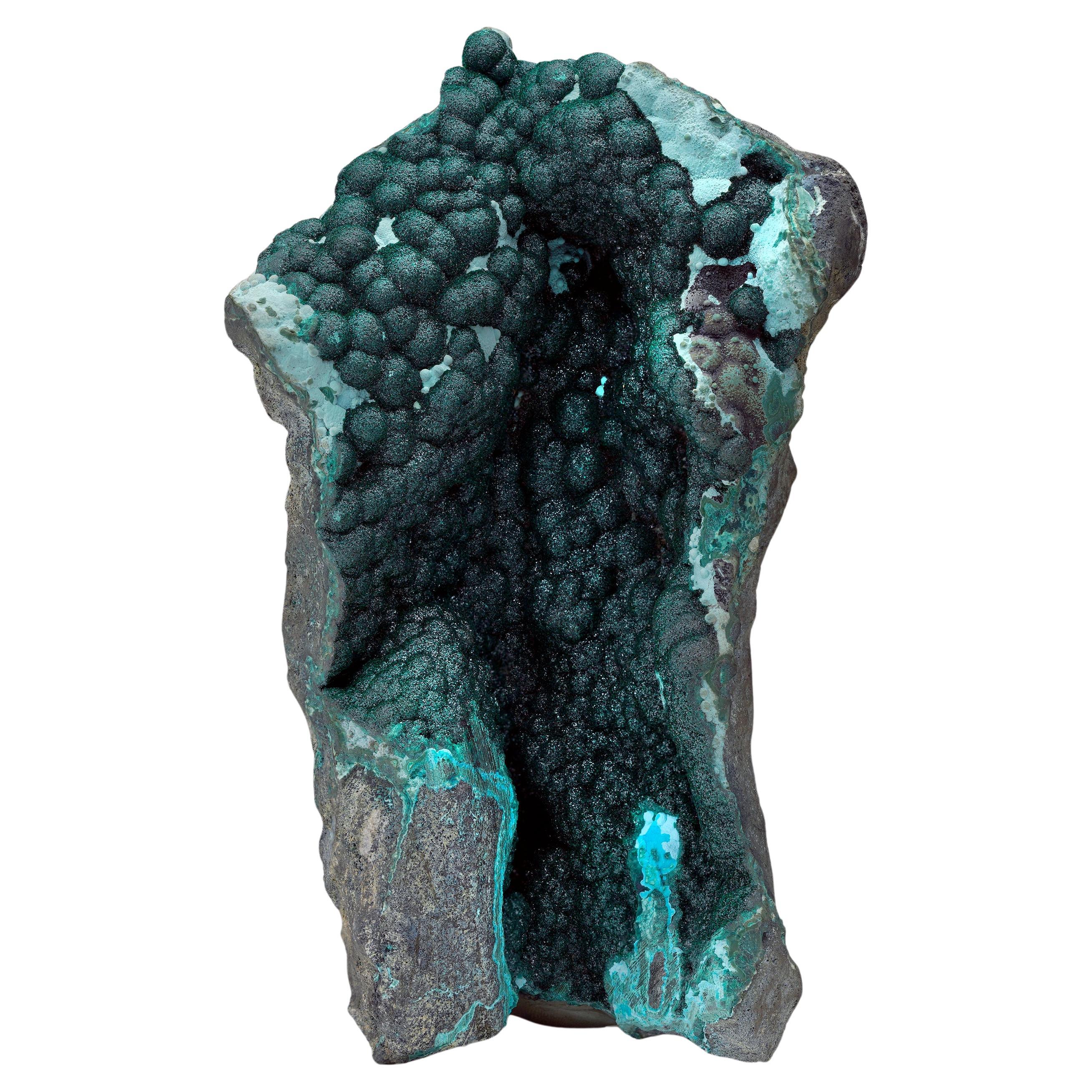 Botryoidal Malachite Vug For Sale