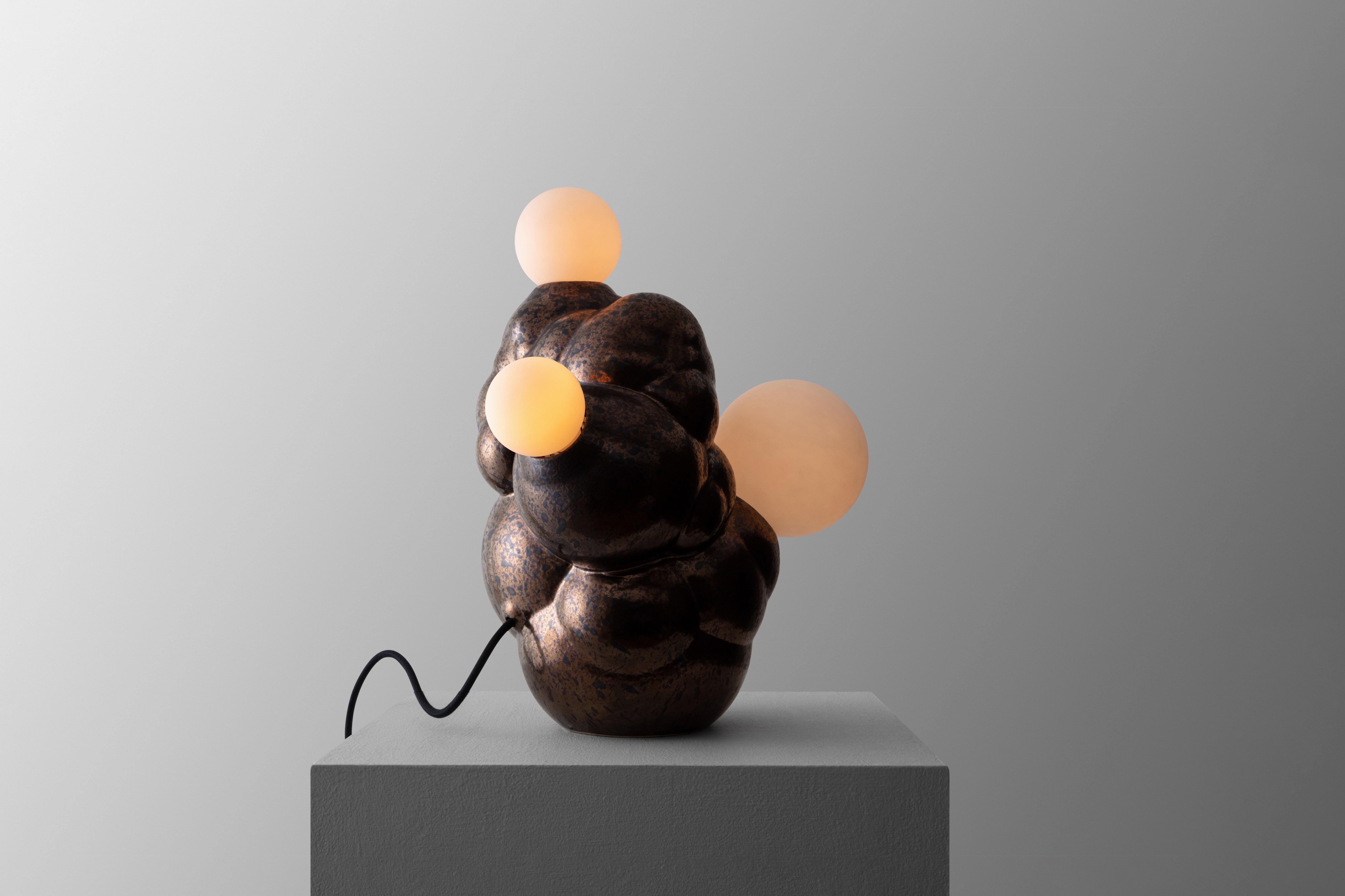 Post-Modern Botryoidal Table Lamp by Forma Rosa Studio For Sale
