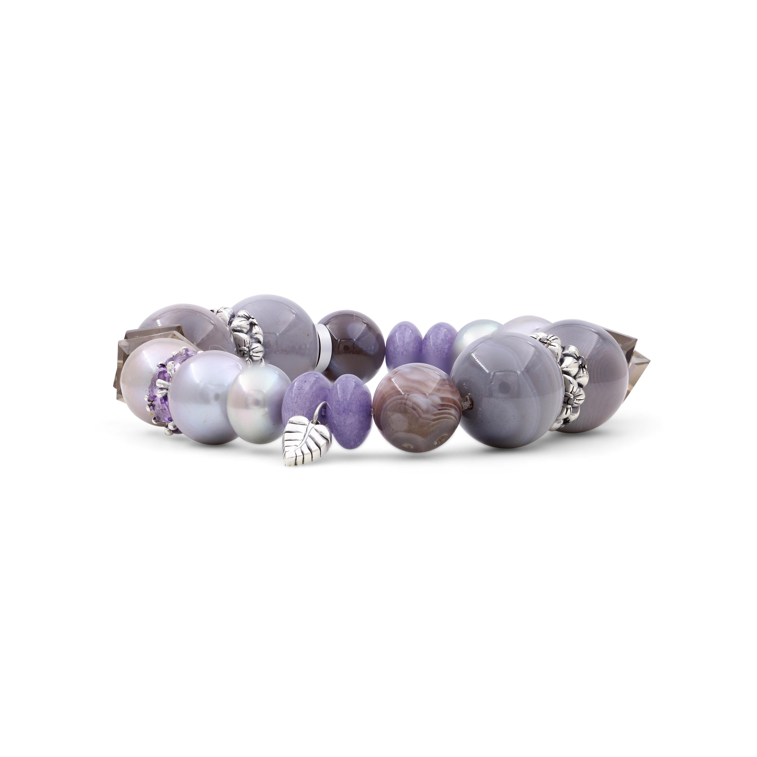 lavender bead bracelet